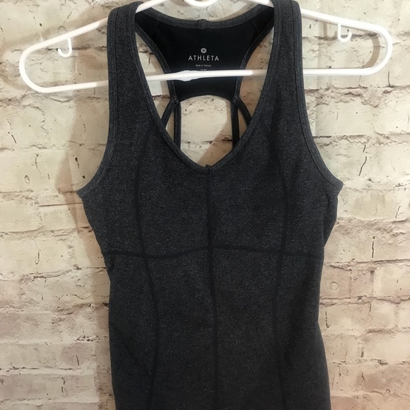 Athleta Equator Racerback Charcoal Tank - Picture 7 of 7